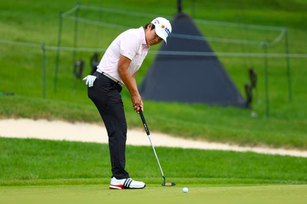June 26, 2026, Chaska, Minnesota, United States: YANI TSENG putts at hole seven. This is the second day of the 2026 KPMG WomenÃ¢â‚¬â ¢s PGA, Golf Herren Championship at Hazeltine National Golf Course in Chaska Minnesota. Chaska United States - ZUMAt166 20260626_zsp_t166_120 Copyright: xMichaelxTurnerx