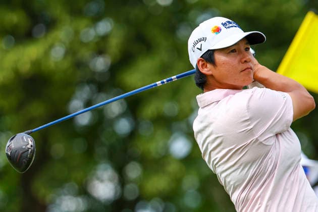 June 26, 2026, Chaska, Minnesota, United States: YANI TSENG tees off at hole three. This is the second day of the 2026 KPMG WomenÃ¢â‚¬â ¢s PGA, Golf Herren Championship at Hazeltine National Golf Course in Chaska Minnesota. Chaska United States - ZUMAt166 20260626_zsp_t166_139 Copyright: xMichaelxTurnerx