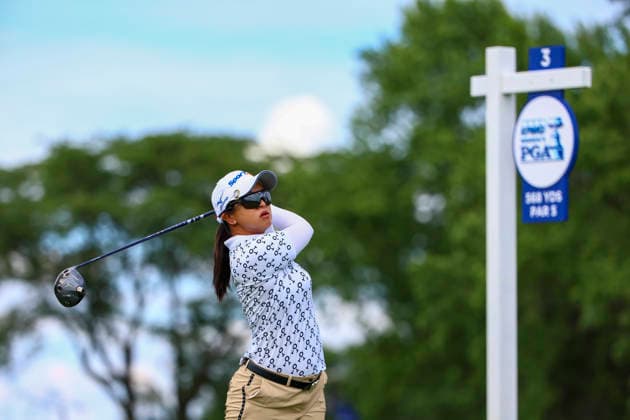 June 26, 2026, Chaska, Minnesota, United States: SEI YOUNG KIM hits a drive at hole three. This is the second day of the 2026 KPMG WomenÃ¢â‚¬â ¢s PGA, Golf Herren Championship at Hazeltine National Golf Course in Chaska Minnesota. Chaska United States - ZUMAt166 20260626_zsp_t166_142 Copyright: xMichaelxTurnerx