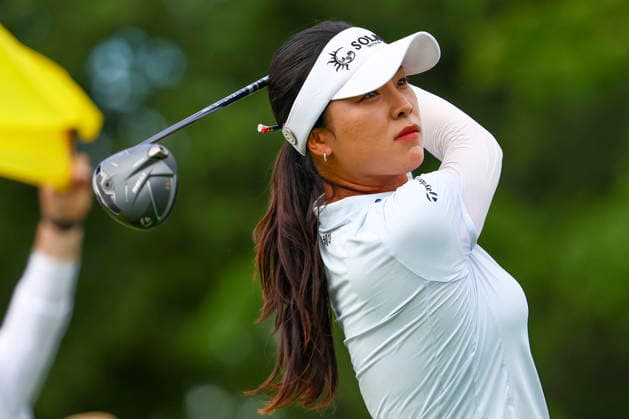 June 26, 2026, Chaska, Minnesota, United States: INA YOON tees off at hole three. This is the second day of the 2026 KPMG WomenÃ¢â‚¬â ¢s PGA, Golf Herren Championship at Hazeltine National Golf Course in Chaska Minnesota. Chaska United States - ZUMAt166 20260626_zsp_t166_145 Copyright: xMichaelxTurnerx