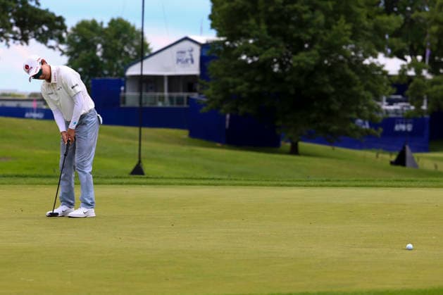 June 26, 2026, Chaska, Minnesota, United States: HYO JOO KIM putts at hole two. This is the second day of the 2026 KPMG WomenÃ¢â‚¬â ¢s PGA, Golf Herren Championship at Hazeltine National Golf Course in Chaska Minnesota. Chaska United States - ZUMAt166 20260626_zsp_t166_155 Copyright: xMichaelxTurnerx