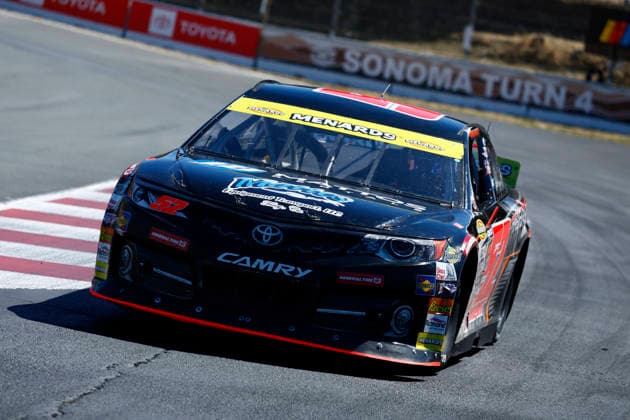 SONOMA, CA - JUNE 26: Ryan Philpott ( 52 Mattos Transport & Rentals Hacienda Pools Toyota) during the General Tire 150 ARCA Menards Series West race on June 26, 2026, at Sonoma Raceway in Sonoma, CA. (Photo by Jeff Speer Sonoma Raceway Icon Sportswire) AUTO: JUN 26 ARCA Menards Series West General Tire 150 EDITORIAL USE ONLY Icon2606262119