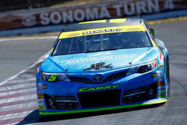 SONOMA, CA - JUNE 26: Eric Johnson Jr ( 5 Pacific Automation Toyota) during the General Tire 150 ARCA Menards Series West race on June 26, 2026, at Sonoma Raceway in Sonoma, CA. (Photo by Jeff Speer Sonoma Raceway Icon Sportswire) AUTO: JUN 26 ARCA Menards Series West General Tire 150 EDITORIAL USE ONLY Icon2606262149