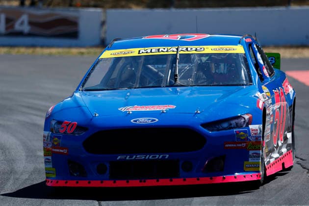 SONOMA, CA - JUNE 26: Trevor Huddleston ( 50 High Point Racing Racecar Factory Ford) during the General Tire 150 ARCA Menards Series West race on June 26, 2026, at Sonoma Raceway in Sonoma, CA. (Photo by Jeff Speer Sonoma Raceway Icon Sportswire) AUTO: JUN 26 ARCA Menards Series West General Tire 150 EDITORIAL USE ONLY Icon2606262300