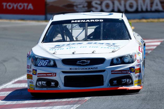 SONOMA, CA - JUNE 26: Tim Spurgeon ( 86 KleenBlast.com Chevrolet) during the General Tire 150 ARCA Menards Series West race on June 26, 2026, at Sonoma Raceway in Sonoma, CA. (Photo by Jeff Speer Sonoma Raceway Icon Sportswire) AUTO: JUN 26 ARCA Menards Series West General Tire 150 EDITORIAL USE ONLY Icon2606262313
