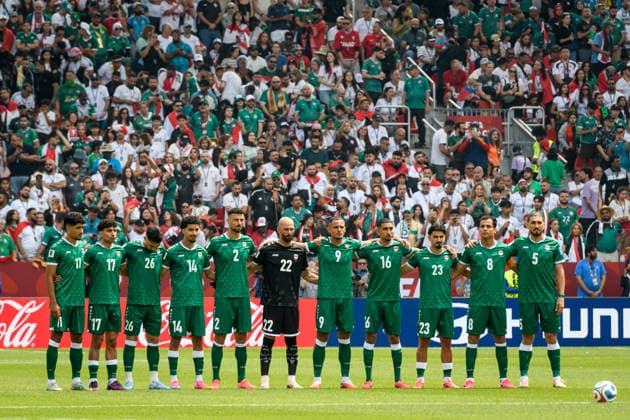 June 26, 2026, Toronto, Ontario, Canada: Toronto, Ontario, Canada Ã¢â‚¬ June 26, 2026: Team Iraq lines up before the FIFA World Cup, WM, Weltmeisterschaft, Fussball 2026 Group I match against Senegal at Toronto Stadium. FIFA 2026: Senegal V Iraq  - ZUMAr228 20260626_znp_r228_049 Copyright: xVasiliyxRyabykhx