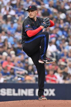 June 26, 2026, Toronto, On, Canada: Toronto Blue Jays starting pitcher Patrick Corbin (46) throws to a Texas Rangers batter during first inning MLB, Baseball Herren, USA baseball action in Toronto on Friday June 26, 2026. Canada News - June 26, 2026  - ZUMAc35_ 20260626_zaf_c35_249 Copyright: xJonxBlackerx