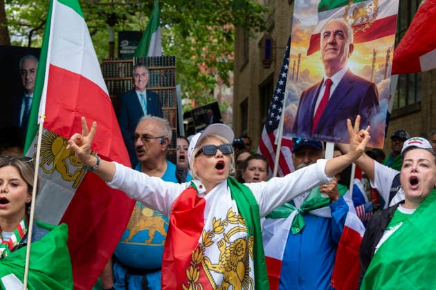 Football, 2026 FIFA World Cup, Egypt v Iran, protests by Iranian fans in Seattle