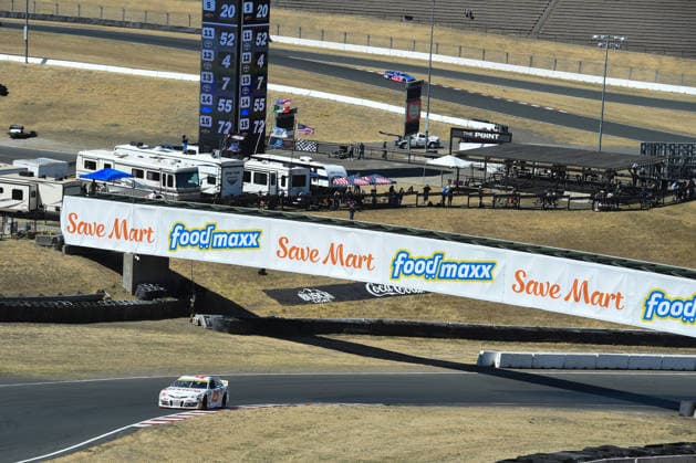 SONOMA, CA JUNE 26: Sam Corry ( 25 Bruce Toyota) races up the hill to turn 2 during the ARCA Menards Series West General Tire 150 on June 26, 2026, at Sonoma Raceway in Sonoma, CA. (Photo by Chris Williams Sonoma Raceway Icon Sportswire) AUTO: JUN 26 ARCA Menards Series West General Tire 150 EDITORIAL USE ONLY Icon0072606260128