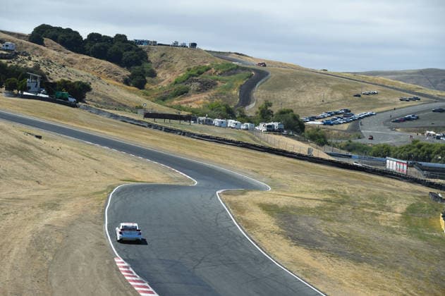 SONOMA, CA JUNE 26: Sam Corry ( 25 Bruce Toyota) races up the hill to turn 3 during the ARCA Menards Series West General Tire 150 on June 26, 2026, at Sonoma Raceway in Sonoma, CA. (Photo by Chris Williams Sonoma Raceway Icon Sportswire) AUTO: JUN 26 ARCA Menards Series West General Tire 150 EDITORIAL USE ONLY Icon0072606260129