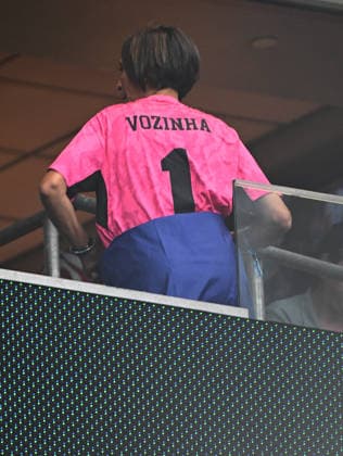 (260627) -- HOUSTON, June 27, 2026 -- The mother of Cabo Verde s goalkeeper Vozinha, Ana Candida Evora, is seen before the group H match between Cabo Verde and Saudi Arabia at the 2026 FIFA World Cup, WM, Weltmeisterschaft, Fussball at Houston Stadium in Houston, the United States, June 26, 2026. ) (SP)U.S.-HOUSTON-FOOTBALL-FIFA WORLD CUP-GROUP H-CPV VS KSA XiaoxYijiu 