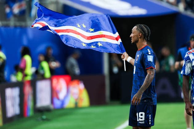 Dailon Rocha Livramento of Cabo Verde celebrates after the FIFA Men’s World Cup 2026 Group Stage football match between Cape Verde and Saudi Arabia at Houston Stadium, in Houston on June 26th 2026 (Photo by Leo Barrilari SPP)  Copyright: xLeoxBarrilari SPPx Sportspressphoto_SPR177962