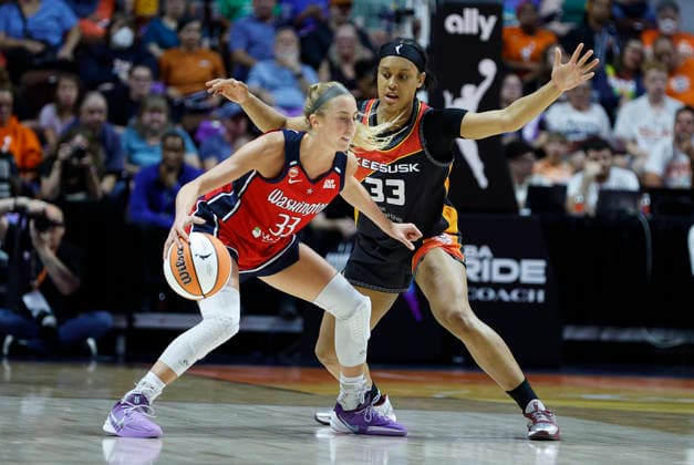 Basketball, Women's, WNBA, Connecticut Sun v Washington Mystics
