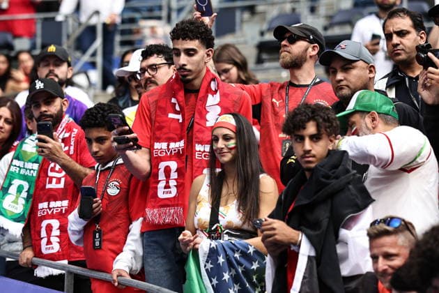 Egypt v Iran - FIFA World Cup, WM, Weltmeisterschaft, Fussball 2026 - Group G SEATTLE, USA - JUNE 26: Fans follow the 2026 FIFA World Cup First Stage Group G match between Egypt and IR Iran at Lumen Field (Seattle Stadium) in Seattle, Washington, United States on June 26, 2026. Samah Zidan Anadolu Seattle United States. Editorial use only. Please get in touch for any other usage.  Copyright: x2026xAnadoluxSamahxZidanx