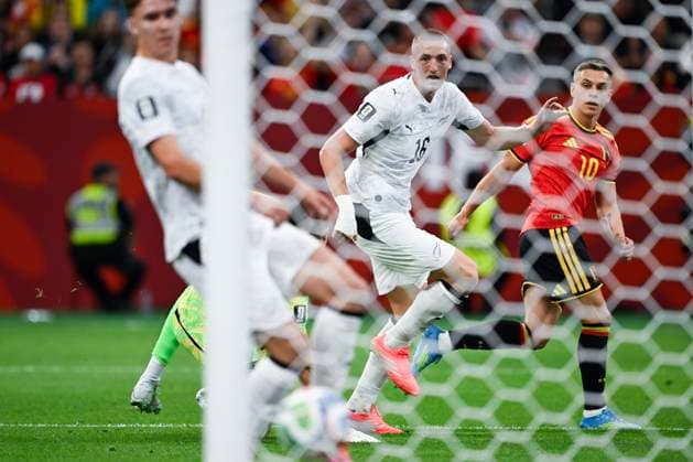 New Zealand vs Belgium - FIFA World Cup, WM, Weltmeisterschaft, Fussball 2026 VANCOUVER, CANADA - JUNE 26 : Trossard Leandro forward of Belgium in action during the FIFA World Cup 2026 Group G match between New Zealand and Belgium at the BC Place Stadium on June 26, 2026 in Vancouver, Canada, 26 06 2026 Vancouver Canada  Copyright: xNicoxVereeckenx