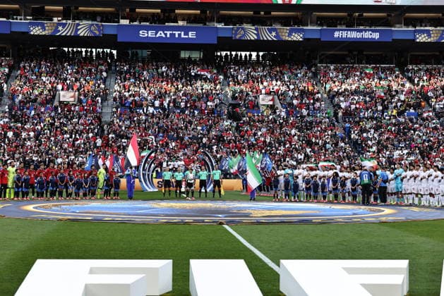 Egypt v Iran - FIFA World Cup, WM, Weltmeisterschaft, Fussball 2026 - Group G SEATTLE, USA - JUNE 26: A view of the ceremony prior the 2026 FIFA World Cup First Stage Group G match between Egypt and IR Iran at Lumen Field (Seattle Stadium) in Seattle, Washington, United States on June 26, 2026. Samah Zidan Anadolu Washington United States. Editorial use only. Please get in touch for any other usage.  Copyright: x2026xAnadoluxSamahxZidanx