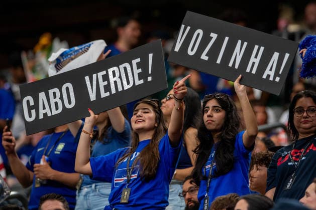 June 26, 2026: Cape Verde fans prior to a FIFA World Cup, WM, Weltmeisterschaft, Fussball Group H match between Saudi Arabia and Cape Verde in Houston, TX. .. CSM FIFA World Cup 2026: Saudi Arabia Vs Cape Verde JUN 26  - ZUMAc04_ 20260626_faf_c04_035 Copyright: xTraskxSmithx
