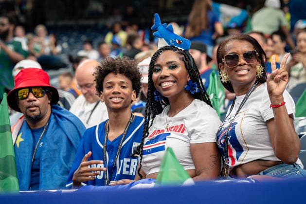June 26, 2026: Cape Verde fans before the FIFA World Cup, WM, Weltmeisterschaft, Fussball 2026 Group H soccer match between Cabo Verde and Saudi Arabia at Houston Stadium in Houston, Texas, on Friday, June 26, 2026. - ZUMAp213 20260626_znp_p213_008 Copyright: xLynnxPenningtonx