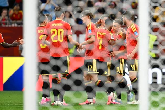 New Zealand vs Belgium - FIFA World Cup, WM, Weltmeisterschaft, Fussball 2026 VANCOUVER, CANADA - JUNE 26 : Trossard Leandro forward of Belgium celebrating scoring a goal (2-0) during the FIFA World Cup 2026 Group G match between New Zealand and Belgium at the BC Place Stadium on June 26, 2026 in Vancouver, Canada, 26 06 2026 Vancouver Canada  Copyright: xJanxDexMeuleneirx