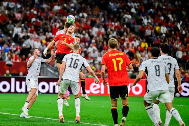 New Zealand vs Belgium - FIFA World Cup, WM, Weltmeisterschaft, Fussball 2026 VANCOUVER, CANADA - JUNE 26 : Theate Arthur defender of Belgium in action during the FIFA World Cup 2026 Group G match between New Zealand and Belgium at the BC Place Stadium on June 26, 2026 in Vancouver, Canada, 26 06 2026 Vancouver Canada  Copyright: xJanxDexMeuleneirx