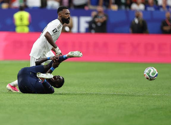 (260627) -- HOUSTON, June 27, 2026 -- Players compete during the group H match between Cabo Verde and Saudi Arabia at the 2026 FIFA World Cup, WM, Weltmeisterschaft, Fussball at Houston Stadium in Houston, the United States, June 26, 2026. ) (SP)U.S.-HOUSTON-FOOTBALL-FIFA WORLD CUP-GROUP H-CPV VS KSA LixMing 