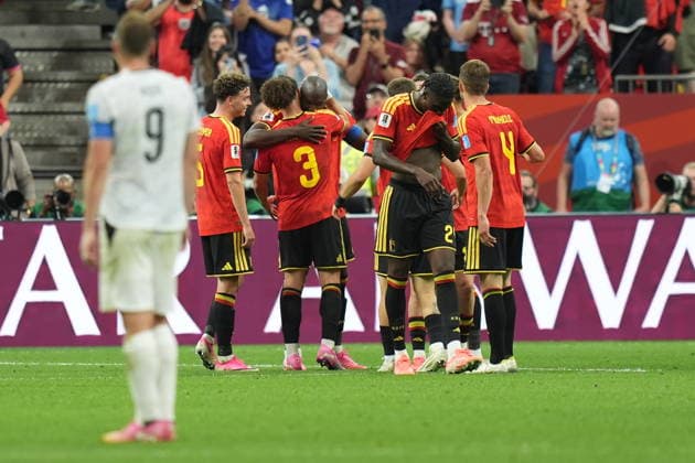 New Zealand v Belgium - FIFA World Cup, WM, Weltmeisterschaft, Fussball 2026 - Group G VANCOUVER, CANADA - JUNE 26: Romelu Lukaku of Belgium celebrates with his teammates after scoring a goal during the 2026 FIFA World Cup First Stage Group G match between New Zealand and Belgium at BC Place (Vancouver Stadium) in Vancouver, British Columbia, Canada on June 26, 2026. Ercin Erturk Anadolu British Columbia Canada. Editorial use only. Please get in touch for any other usage.  Copyright: x2026xAnadoluxErcinxErturkx