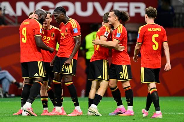 New Zealand vs Belgium - FIFA World Cup, WM, Weltmeisterschaft, Fussball 2026 VANCOUVER, CANADA - JUNE 26 : Lukaku Romelu forward of Belgium celebrating scoring a goal (4-1) during the FIFA World Cup 2026 Group G match between New Zealand and Belgium at the BC Place Stadium on June 26, 2026 in Vancouver, Canada, 26 06 2026 Vancouver Canada  Copyright: xJanxDexMeuleneirx