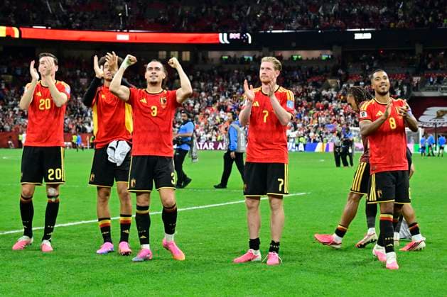 New Zealand vs Belgium - FIFA World Cup, WM, Weltmeisterschaft, Fussball 2026 VANCOUVER, CANADA - JUNE 26 : players of Belgium celebrate the win during the FIFA World Cup 2026 Group G match between New Zealand and Belgium at the BC Place Stadium on June 26, 2026 in Vancouver, Canada, 26 06 2026 Vancouver Canada  Copyright: xJanxDexMeuleneirx