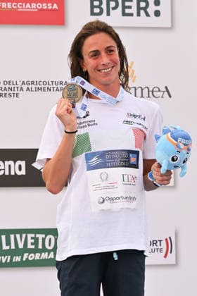 IPA86115126 - Lisa ANGIOLINI wins the bronze medal in the women s 10-meter breaststroke on the first day of the 62nd Settecolli International Swimming Trophy at the Foro Italico in Rome on June 26, 2026.  Copyright: xDomenicoxCippitelli IPAxSportx xx 86115126