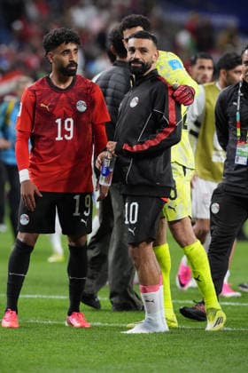 Mohamed Salah (C) of Egypt reacts at the end of a Group G match at the 2026 FIFA World Cup, WM, Weltmeisterschaft, Fussball between Egypt and Iran at Lumen Field in Seattle, United States, 26 June 2026. FIFA World Cup 2026 - Group G - Egypt vs Iran !ACHTUNG: NUR REDAKTIONELLE NUTZUNG!  Copyright: xOmarxAlonsox AME5102 20260627-55020725242_1