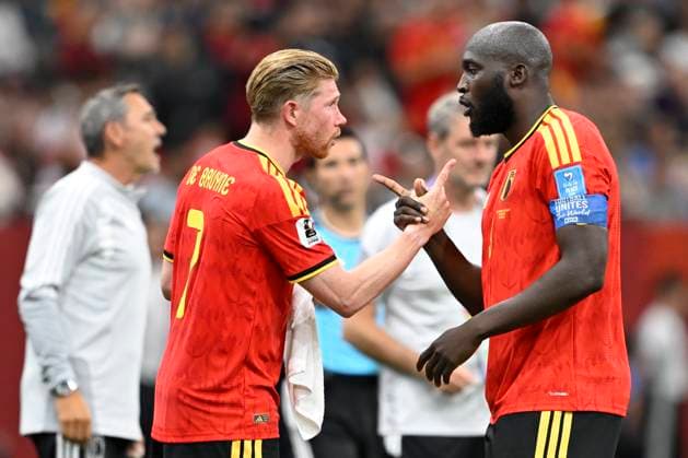 New Zealand vs Belgium - FIFA World Cup, WM, Weltmeisterschaft, Fussball 2026 VANCOUVER, CANADA - JUNE 26 : De Bruyne Kevin forward of Belgium, Lukaku Romelu forward of Belgium during the FIFA World Cup 2026 Group G match between New Zealand and Belgium at the BC Place Stadium on June 26, 2026 in Vancouver, Canada, 26 06 2026 Vancouver Canada  Copyright: xNicoxVereeckenx