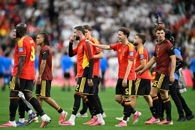 New Zealand vs Belgium - FIFA World Cup, WM, Weltmeisterschaft, Fussball 2026 VANCOUVER, CANADA - JUNE 26 : De Cuyper Maxim defender of Belgium and Debast Zeno defender of Belgium pictured during the FIFA World Cup 2026 Group G match between New Zealand and Belgium at the BC Place Stadium on June 26, 2026 in Vancouver, Canada, 26 06 2026 Vancouver Canada  Copyright: xNicoxVereeckenx