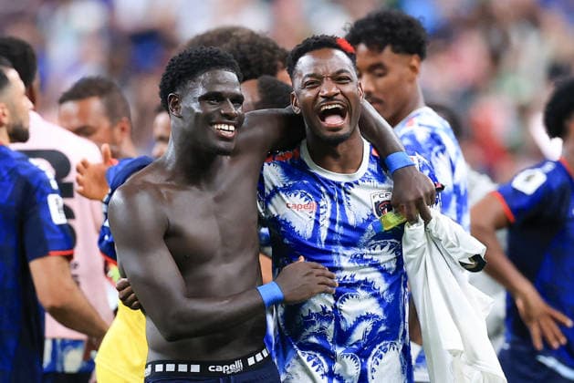 Players of Cape Verde celebrate at the end a Group H match at the 2026 FIFA World Cup, WM, Weltmeisterschaft, Fussball between Cape Verde and Saudi Arabia at NRG stadium in Houston, United States, 26 June 2026. FIFA World Cup 2026 - Group H - Cape Verde vs Saudi Arabia !ACHTUNG: NUR REDAKTIONELLE NUTZUNG!  Copyright: xCarlosxRamírezx GR6224 0860152486st