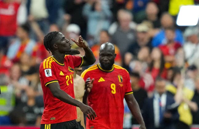 (260627) -- VANCOUVER, June 27, 2026 -- Players of Belgium greet the audience after the group G match between New Zealand and Belgium at the 2026 FIFA World Cup, WM, Weltmeisterschaft, Fussball at BC Place Vancouver in Vancouver, Canada, June 26, 2026. ) (SP)CANADA-VANCOUVER-FOOTBALL-FIFA WORLD CUP-GROUP G-NZL VS BEL MengxYongmin 