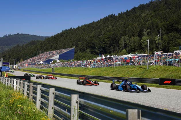 AUTO - FORMULA 3 2026 - RED BULL RING 30 BHIROMBHAKDI Nandhavud (tha), DAMS Lucas Oil, Dallara F3 2025, action 15 DELIGNY Enzo (fra), Van Amersfoort Racing, Dallara F3 2025, action 24 McLAUGHLIN Fionn (irl), Hitech TGR, Dallara F3 2025, action 22 GARFIAS JosÃ (mex), Prema Racing, Dallara F3 2025, action during the 4th round of the 2026 FIA Formula 3 Championship from June 26 to 28, 2026 on the Red Bull Ring, in Spielberg, Austria - SpielbergAustria  Copyright: xANTONINxVINCENTx