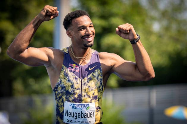 RATINGEN, GERMANY - JUNE 27, 2026 : Leo Neugebauer (GER Germany) during the athlete’s presentation of the Multisport Event at Stadion Ratingen on June 27, 2026 in Ratingen, Germany. Nordrhein-Westfalen Germany Copyright: xAxelxKohringx