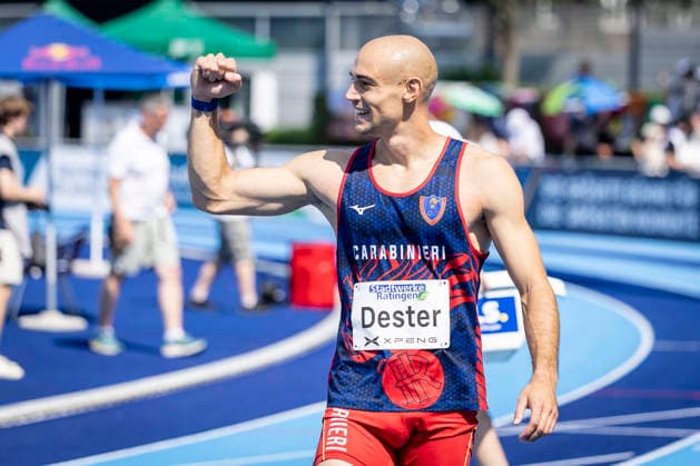 RATINGEN, GERMANY - JUNE 27, 2026 : Dario Dester (ITA Italy) competing during the Multisport Event at Stadion Ratingen on June 27, 2026 in Ratingen, Germany. Nordrhein-Westfalen Germany Copyright: xLeahxKohringx