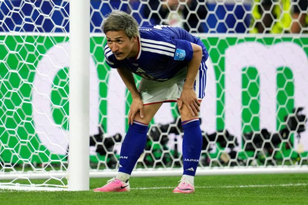 2026-06-25 Japan v Sweden - Group F: FIFA World Cup, WM, Weltmeisterschaft, Fussball 2026 ARLINGTON, UNITED STATES - JUNE 25: Daizen Maeda of Japan during the Group F: FIFA World Cup 2026 match between Japan and Sweden at Dallas Stadium on June 25, 2026 in Arlington, Texas. (Photo by Pablo Morano BSR Agency) Arlington United States Content not available for redistribution in The Netherlands directly or indirectly through any third parties. Copyright: xBSRxAgencyx