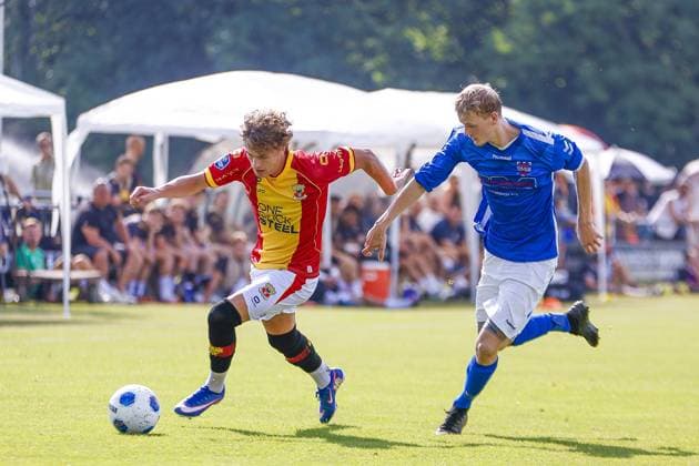 TERWOLDE , 27-06-2026 , Sportpark De Woldermarck , season 2026 2027 , Dutch Eredivisie football . friendly match between SV Terwolde and Go Ahead Eagles, GA Eagles player Oskar Sivertsen Terwolde - Go Ahead Eagles (friendly)  x204682636x Copyright: