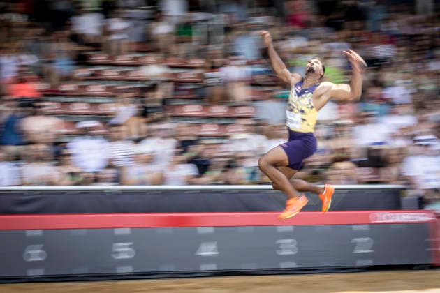 RATINGEN, GERMANY - JUNE 27, 2026 : Leo Neugebauer (GER Germany) competing during the Multisport Event at Stadion Ratingen on June 27, 2026 in Ratingen, Germany. Nordrhein-Westfalen Germany Copyright: xLeahxKohringx