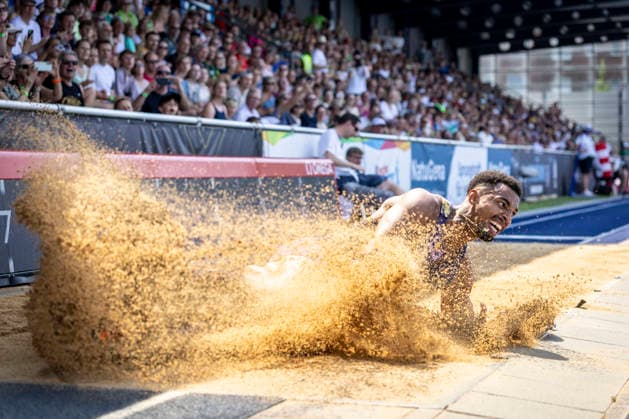 RATINGEN, GERMANY - JUNE 27, 2026 : Leo Neugebauer (GER Germany) competing during the Multisport Event at Stadion Ratingen on June 27, 2026 in Ratingen, Germany. Nordrhein-Westfalen Germany Copyright: xLeahxKohringx