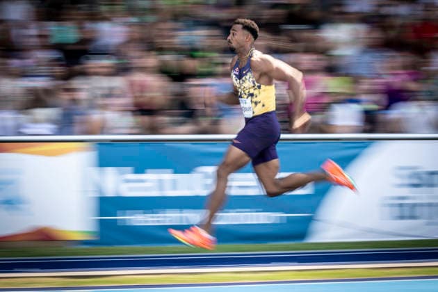 RATINGEN, GERMANY - JUNE 27, 2026 : Leo Neugebauer (GER Germany) dynamic in the long jump of the decarthlon during the Multisport Event at Stadion Ratingen on June 27, 2026 in Ratingen, Germany. Nordrhein-Westfalen Germany Copyright: xAxelxKohringx
