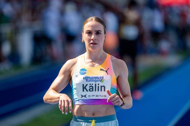 Ratingen, 27.06.2026, Leichathletik, Mehrkampf, Siebenkampf Annik Kälin (Switzerland) beim Aufwärmen *** Ratingen, June 27, 2026, Track and Field, Combined Events, Heptathlon: Annik Kälin of Switzerland warming up