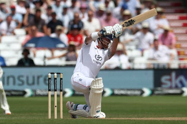 England v New Zealand, International Test Match 2026 England s Ben Stokes plays an expansive cover drive during day Three of the International Test Match 2026 match between England and New Zealand at Trent Bridge, Nottingham, UK on 27 June 2026. Nottingham Trent Bridge Nottinghamshire UK Editorial use only , Copyright: xJohnxMallettx PSI-24426-0031
