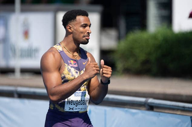 Leo NEUGEBAUER, GER, halbe Figur, Halbfigur, halber Koerper, Aktion 100m Lauf, Ratingen am 27.06.2026 Leichtathletik Stadtwerke Ratingen Mehrkampf-Meeting, vom 27.06.- 28.05.2026 in Ratingen Deutschland. Â *** Leo NEUGEBAUER, GER, half-figure, half-body, 100m dash, Ratingen on June 27, 2026, City of Ratingen Athletics Combined Events Meeting, held from June 27 to May 28, 2026, in Ratingen, Germany Â