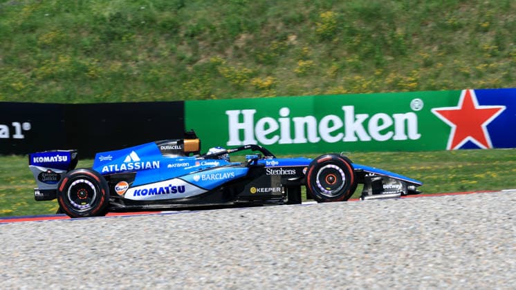 MOTORSPORTS, FORMULA 1 - GP of Austria 2026 SPIELBERG,AUSTRIA,27.JUN.26 - MOTORSPORTS, FORMULA 1 - Grand Prix of Austria, Red Bull Ring, practice and qualifying. Image shows Alex Albon (THA Williams).  GEPAxpictures xMarioxBuehner-Weinrauch