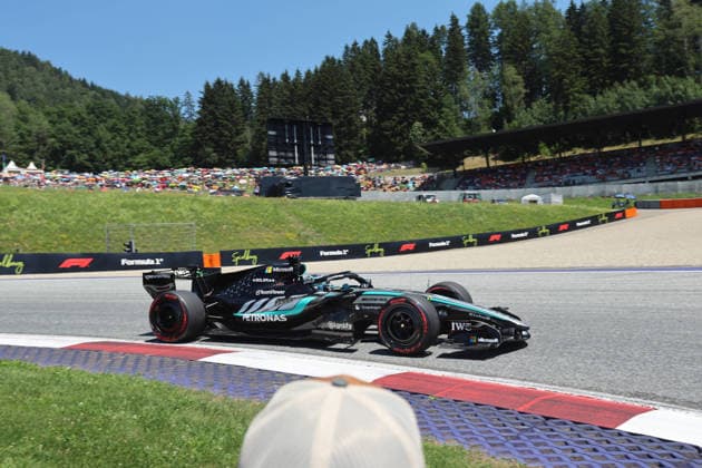 Spielberg, Österreich 26.-28. Juni 2026: Formel 1 - Großer Preis von Österreich - 2026 - Spielberg - Samstag Freies Training 3 Im Bild: George Russell (GBR 63) Red Bull Ring *** Spielberg, Austria, June 26–28, 2026: 2026 Formula 1 Austrian Grand Prix, Spielberg, Saturday, Free Practice 3. Pictured: George Russell (GBR) 63, Red Bull Ring Copyright: xFotostandx xFabianxWernerx-xSpeedpicturesx