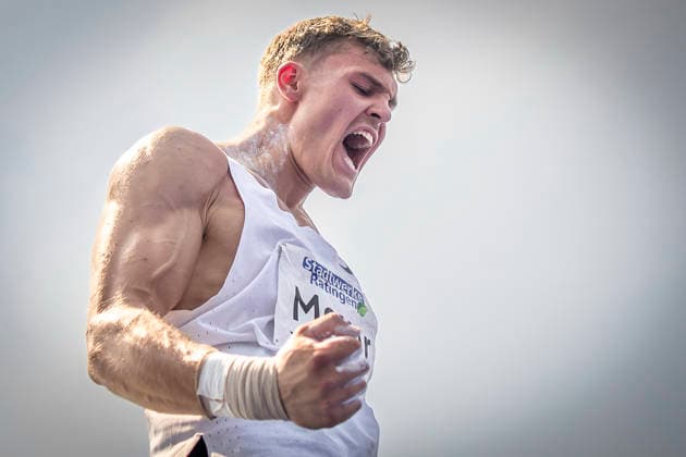 RATINGEN, GERMANY - JUNE 27, 2026 : Marcel Meyer (GER Germany) reacts during the shot put of the decathlon in the Multisport Event at Stadion Ratingen on June 27, 2026 in Ratingen, Germany. Nordrhein-Westfalen Germany Copyright: xAxelxKohringx