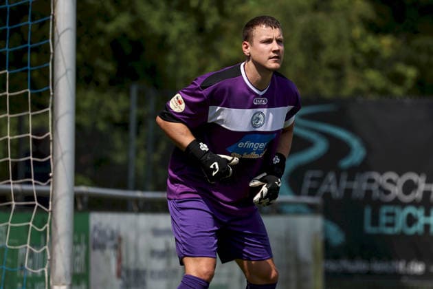 27.06.2026, Herren, Fussball, Saison 2026 2027, Landesfreundschaftsspiele: ASV Rimpar - 1. FC Schweinfurt 1905 Robin Michel ( 1, ASV Rimpar) Rimpar Sportplatz Bayern Deutschland *** June 27, 2026, Men s Soccer, 2026–2027 Season, Regional Friendly Matches: ASV Rimpar 1 vs. FC Schweinfurt 1905, Robin Michel 1, ASV Rimpar, Rimpar Sports Field, Bavaria, Germany