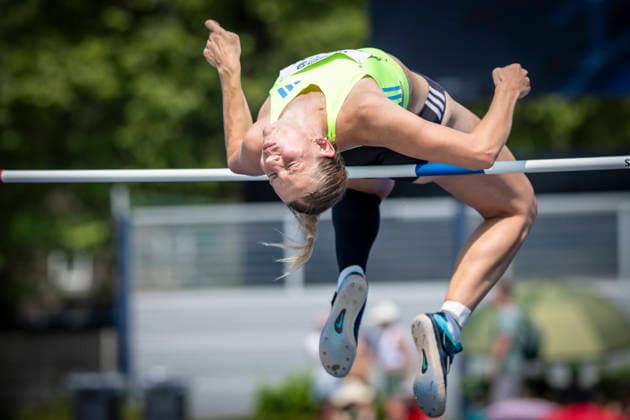 RATINGEN, GERMANY - JUNE 27, 2026 : Marijke Esselink (NED Netherlands) competing during heptathlon’s high jump the Multisport Event at Stadion Ratingen on June 27, 2026 in Ratingen, Germany. Nordrhein-Westfalen Germany Copyright: xAxelxKohringx